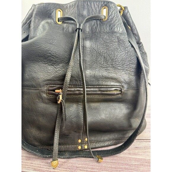 JEROME DREYFUSS ALAIN Bucket Black Large Leather Convertible Created in France - Picture 13 of 17